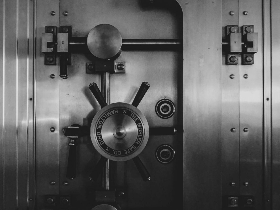 A bank vault to signify safeguarding in our foreign exchange trading platform.